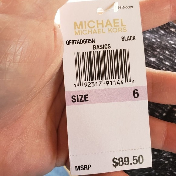 Michael Michael Kors Speckled Stretch Mini Skirt Black White 6 NWT - Picture 9 of 9